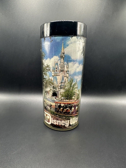 Walt Disney World Vintage Thermo Serv Tumbler Cup Magic Kingdom