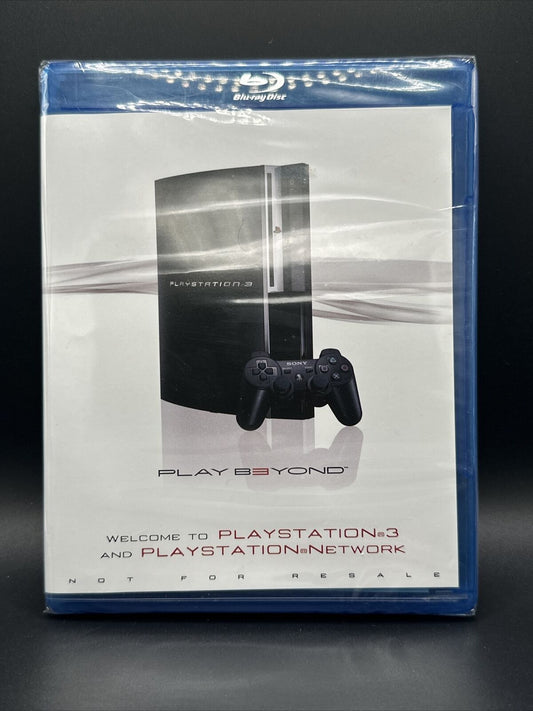 Playstation 3 Play Beyond Blu-Ray Disc Welcome to PS3 & PSN (Sealed)