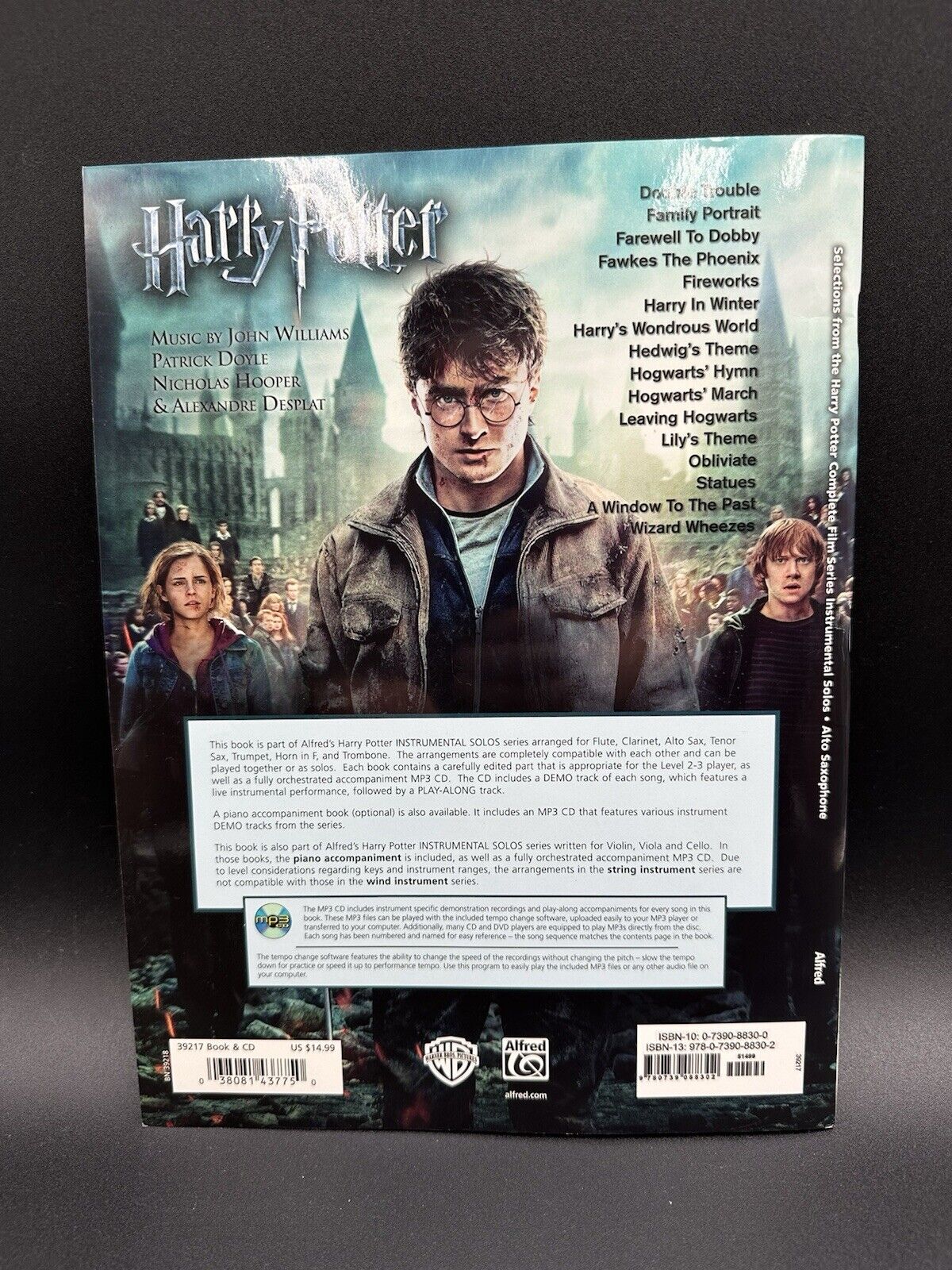 Harry Potter Instrumental Solos: Alto Sax, Book  CD - Level 2-3