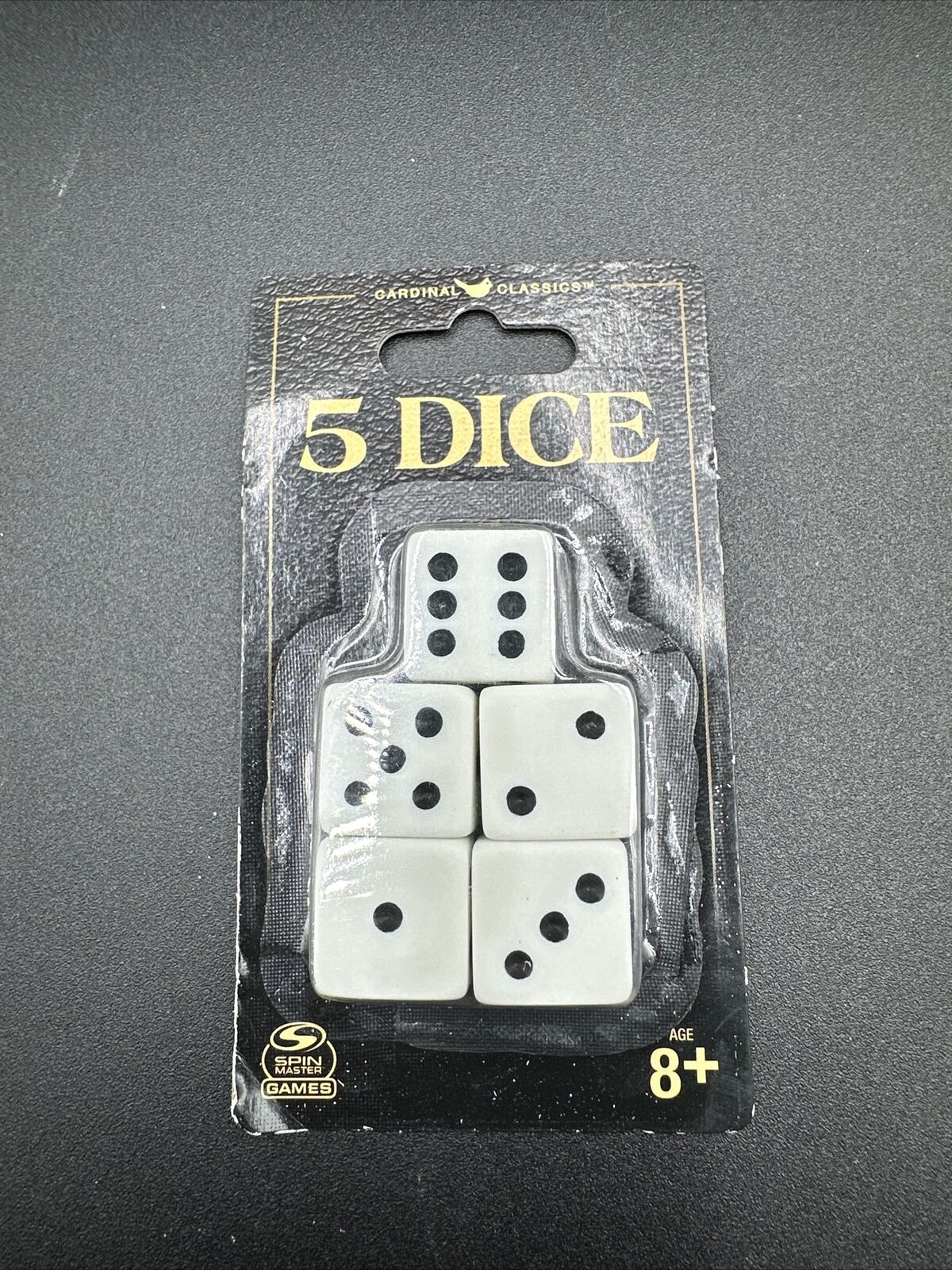 5 Dice, White | Replacement Dice for Board & Card Games