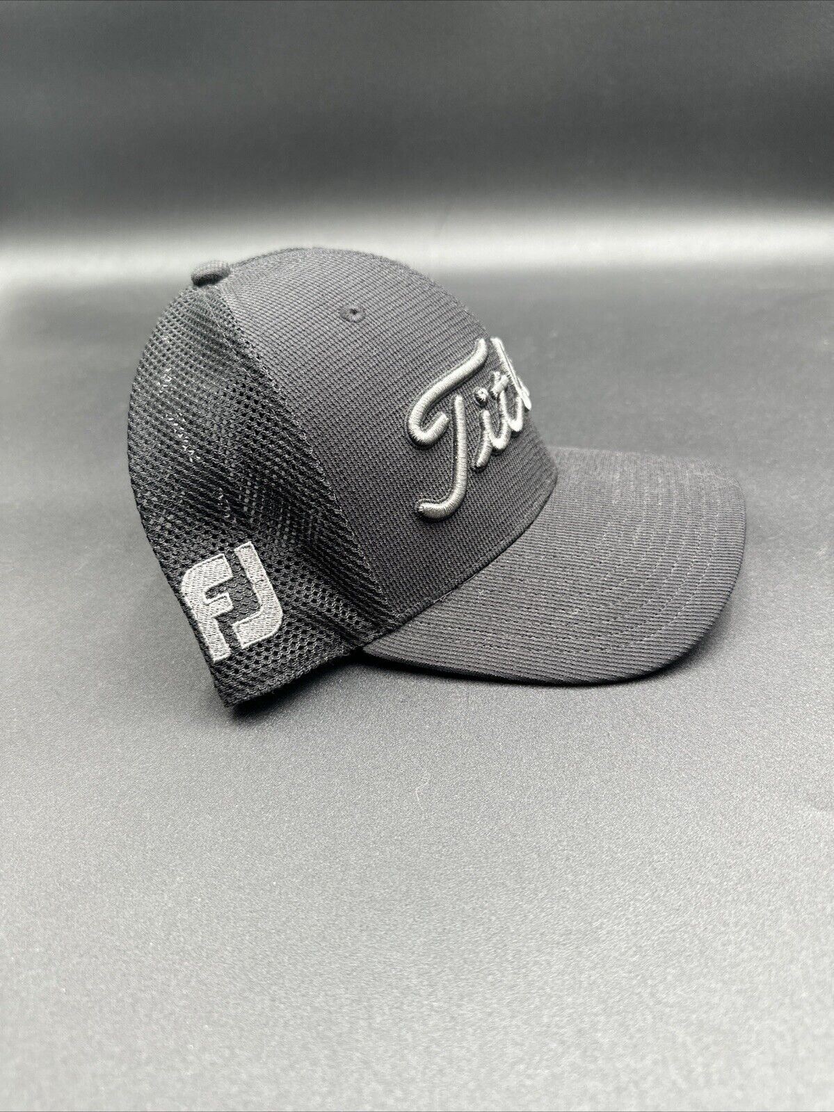 Titleist Hat Cap Golf FJ FootJoy Pro V1 Snapback Embroidered Black