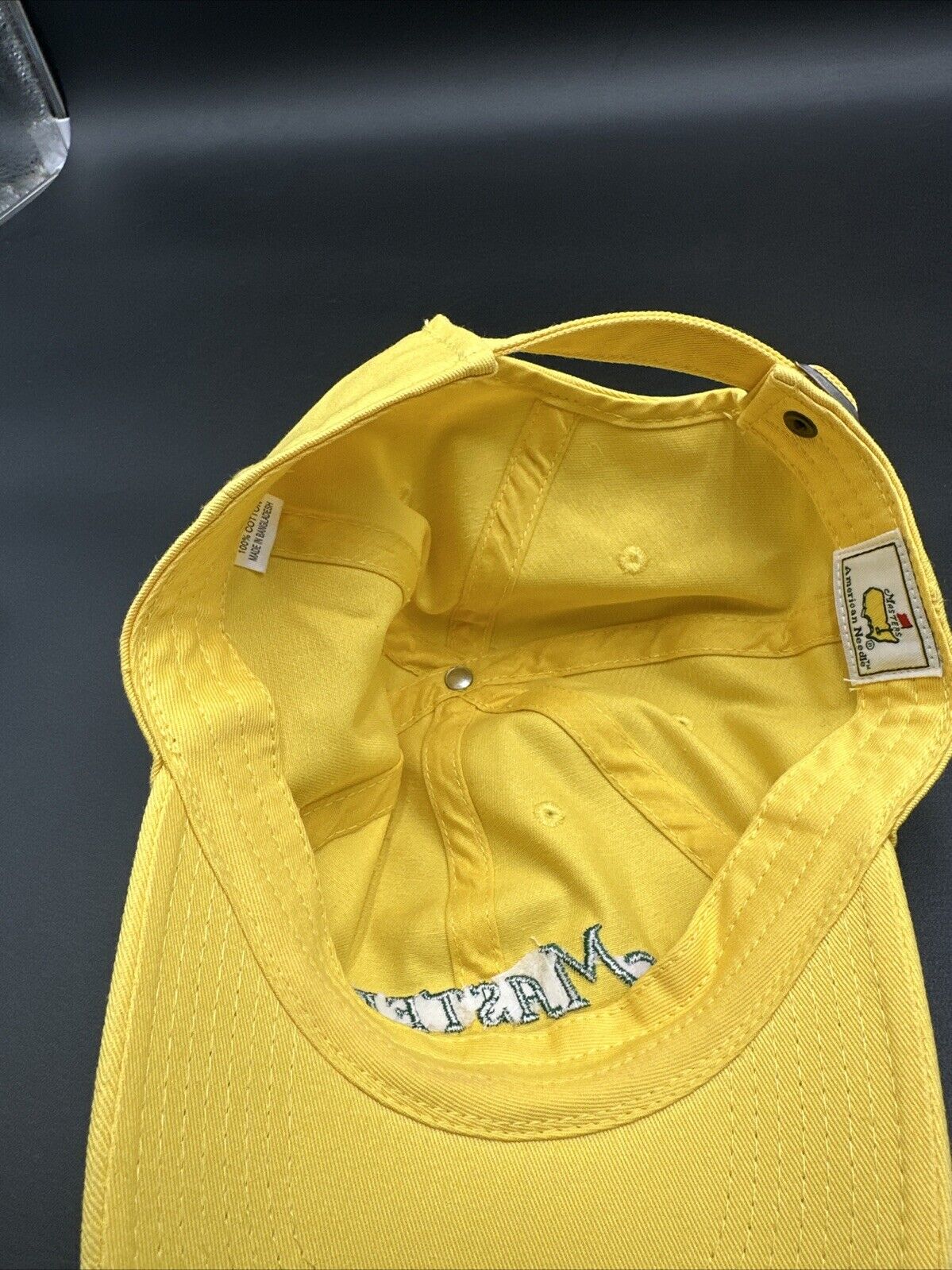 Masters Yellow Gallery Volunteer Hat American Needle Golf Baseball Cap Hat