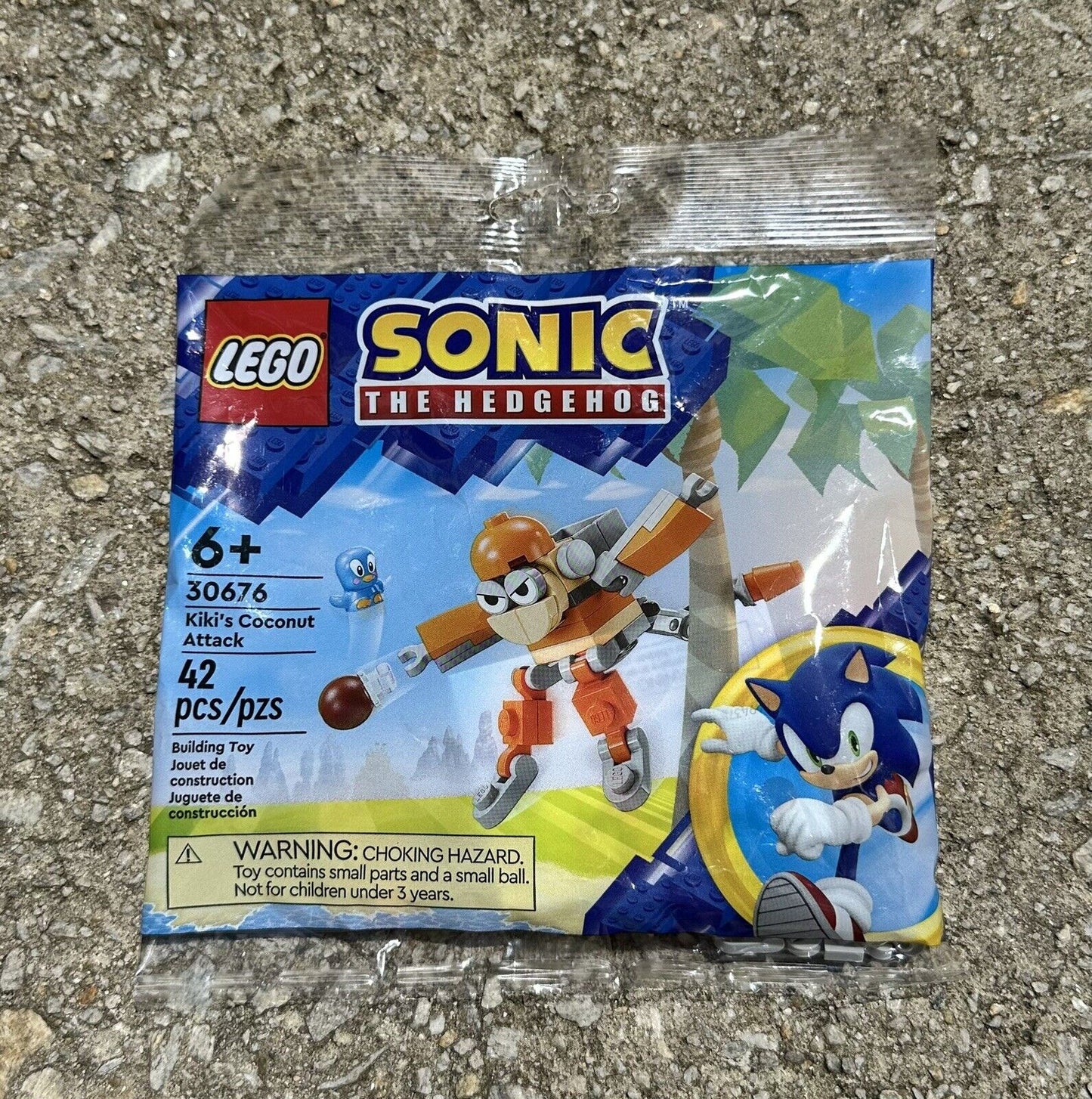 Lego Sonic The Hedgehog Set #30676 Kiki’s Coconut Attack New Polybag 42Pcs Toy