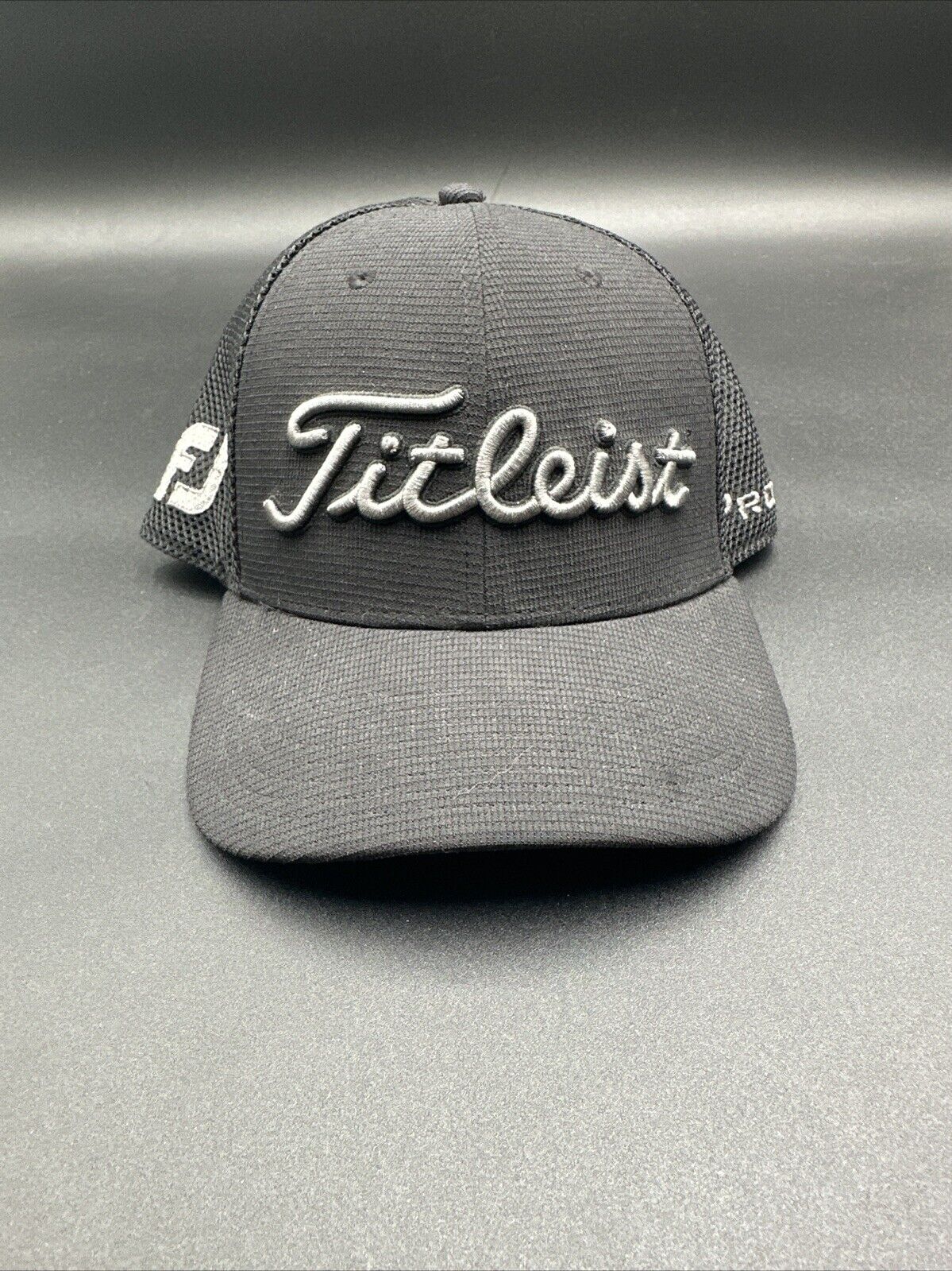 Titleist Hat Cap Golf FJ FootJoy Pro V1 Snapback Embroidered Black