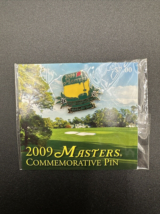 2009 Augusta National Masters Tournament Commemorative Golf Pin Brand New