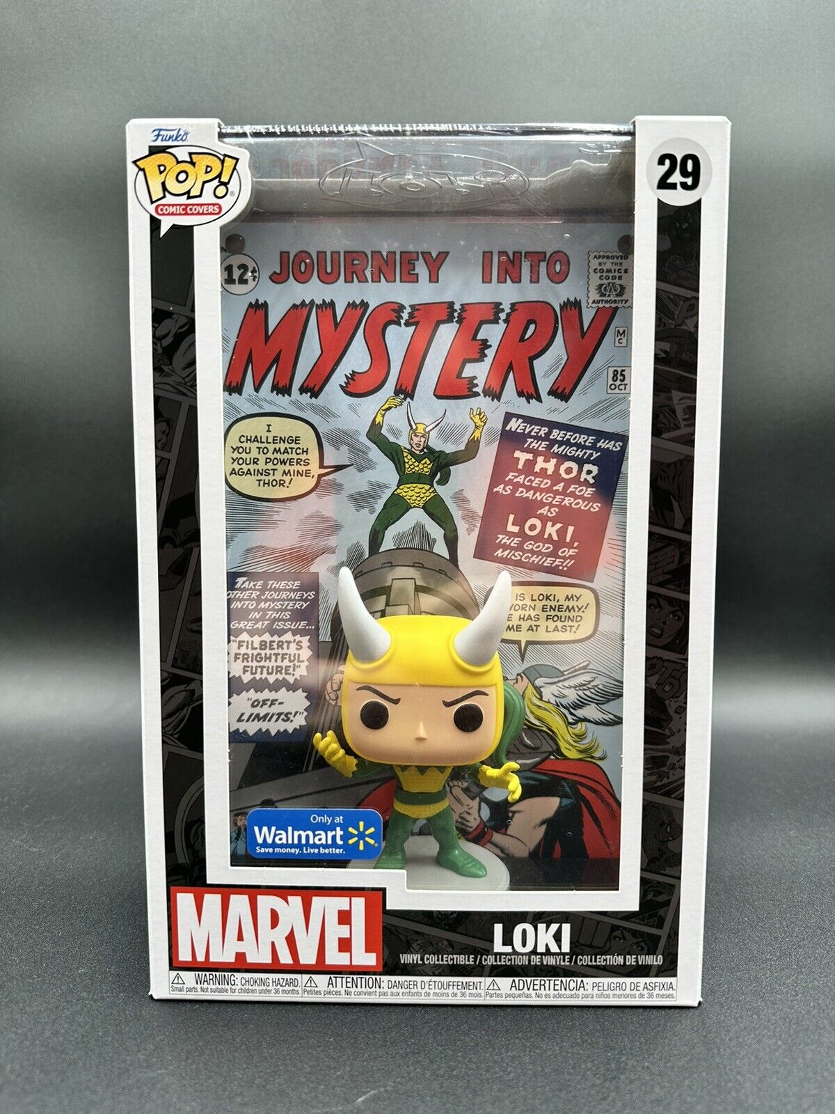 Funko Pop! Comic Book Cover with Case: Marvel - Loki - Walmart (Exclusive) #29