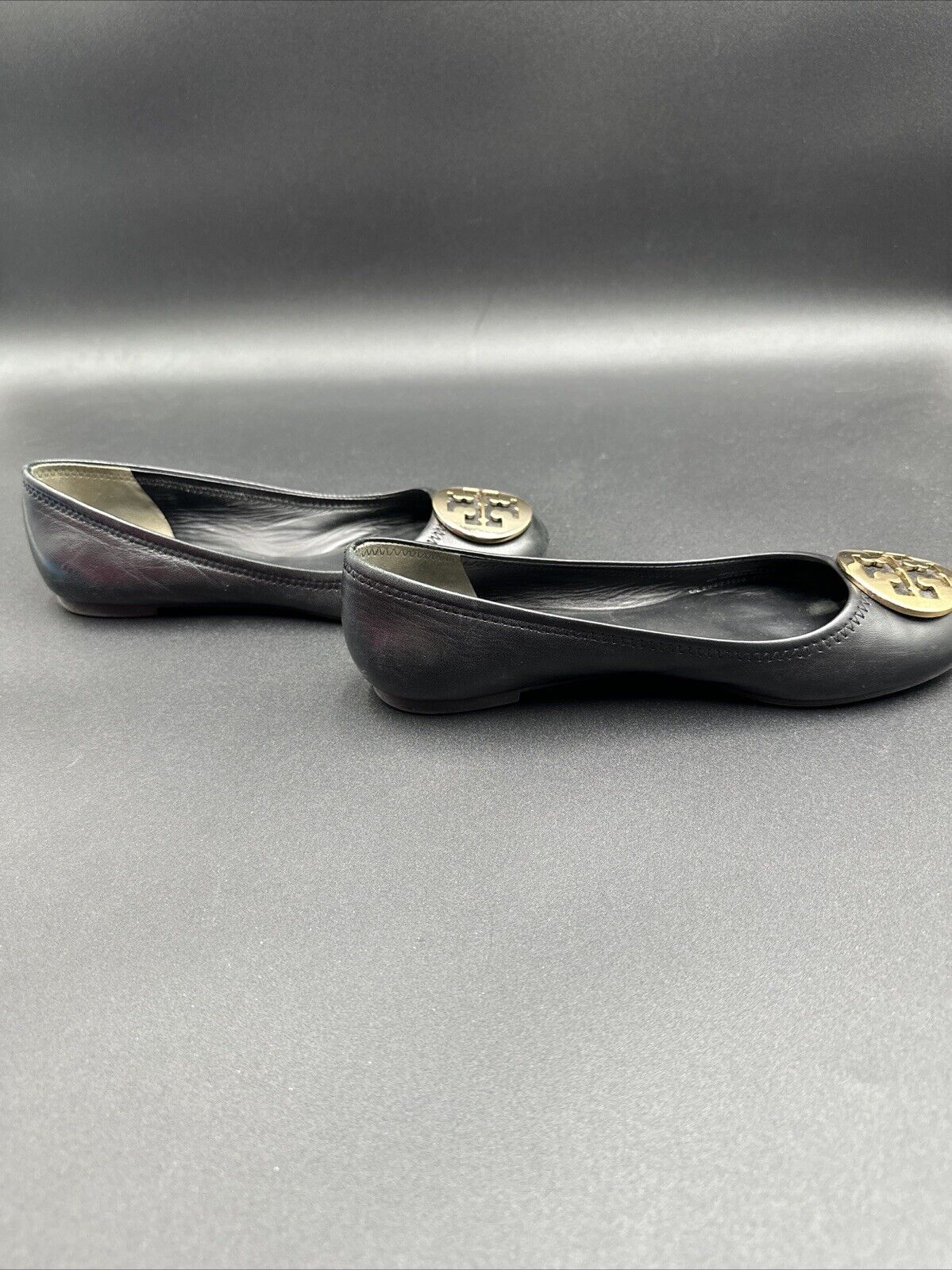 Tory Burch ballet flats Gold Logo Size 7