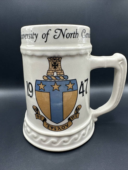 University Of North Carolina 1947 Nassau China Co.  NJ  Beer  Stein / Mug