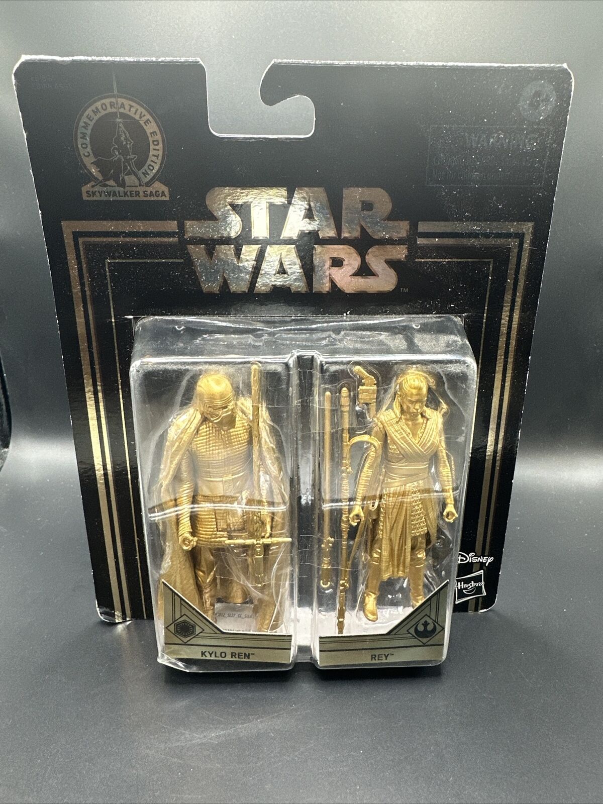 Star Wars Commemorative Skywalker Saga (2019) Hasbro Gold Kylo Ren & Rey Figure