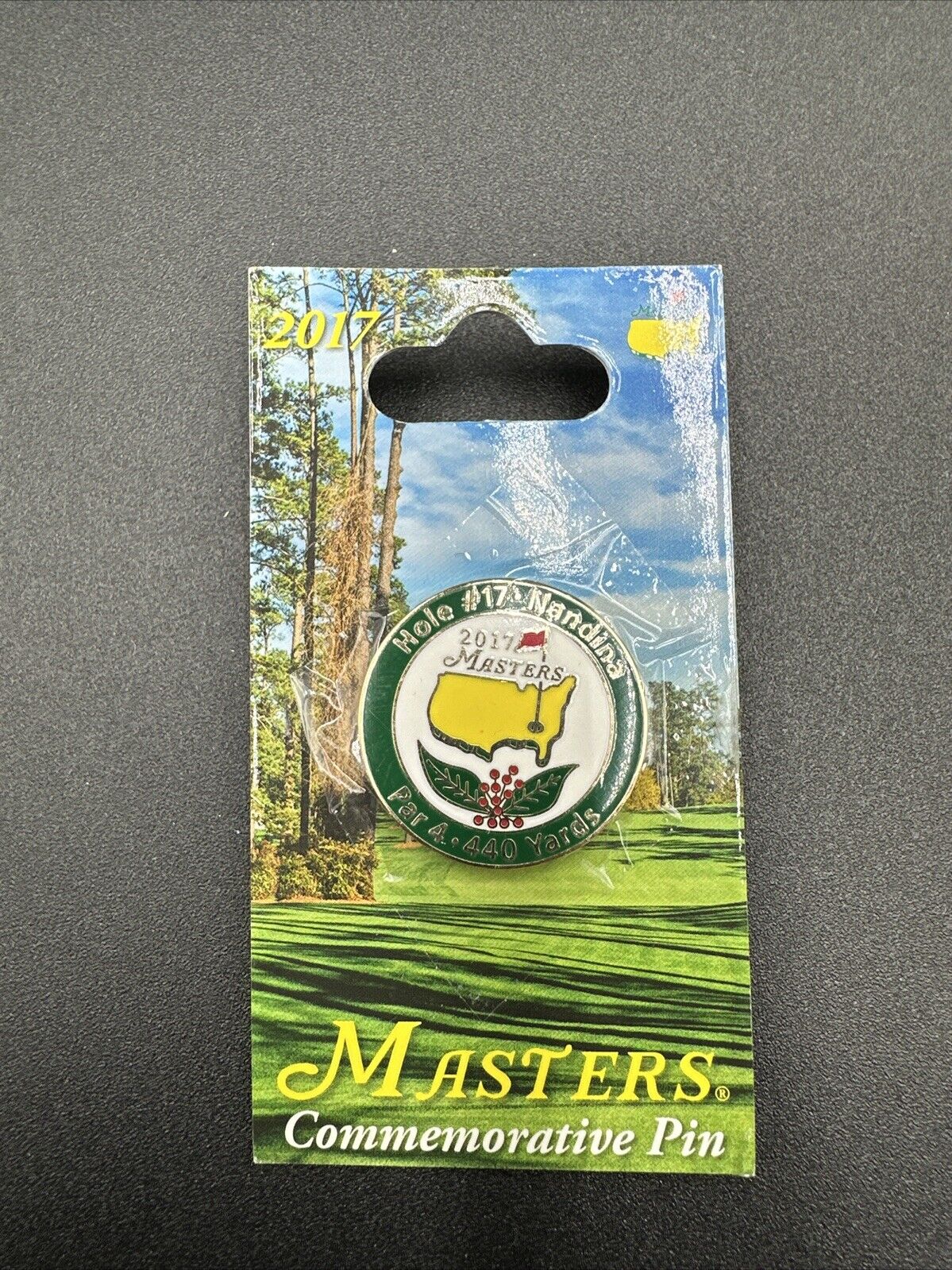 2017 hole # 17 nandina masters commemorative pin