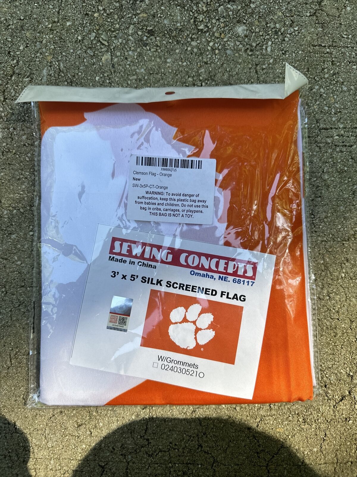 CLEMSON TIGERS 3'X5' FLAG BANNER