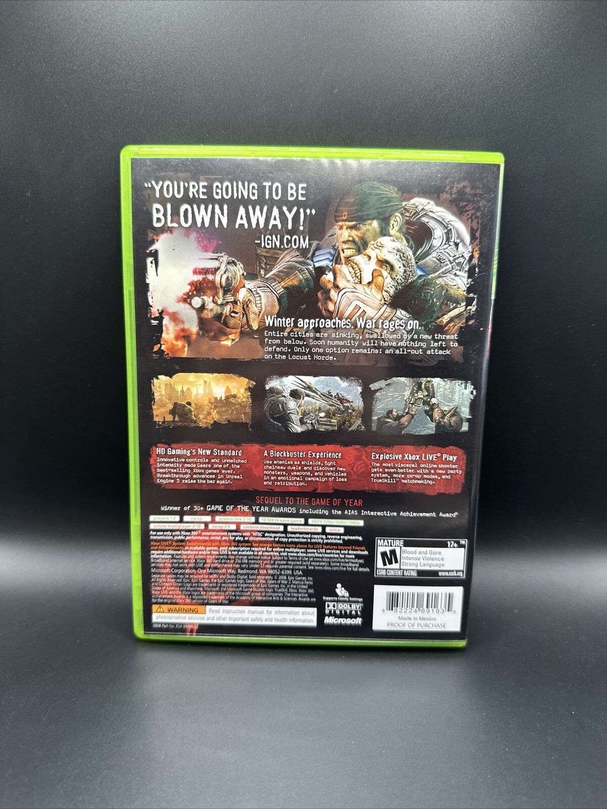 Gears Of War 2 for Xbox 360 CIB