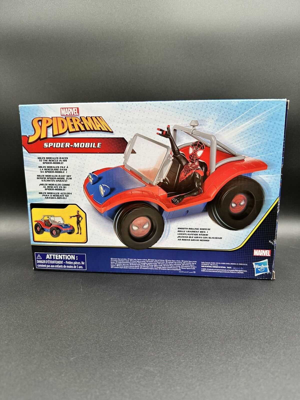 Marvel Spider-Man Spider-Mobile 6" Vehicle Miles Morales Action Figure BRAND NEW