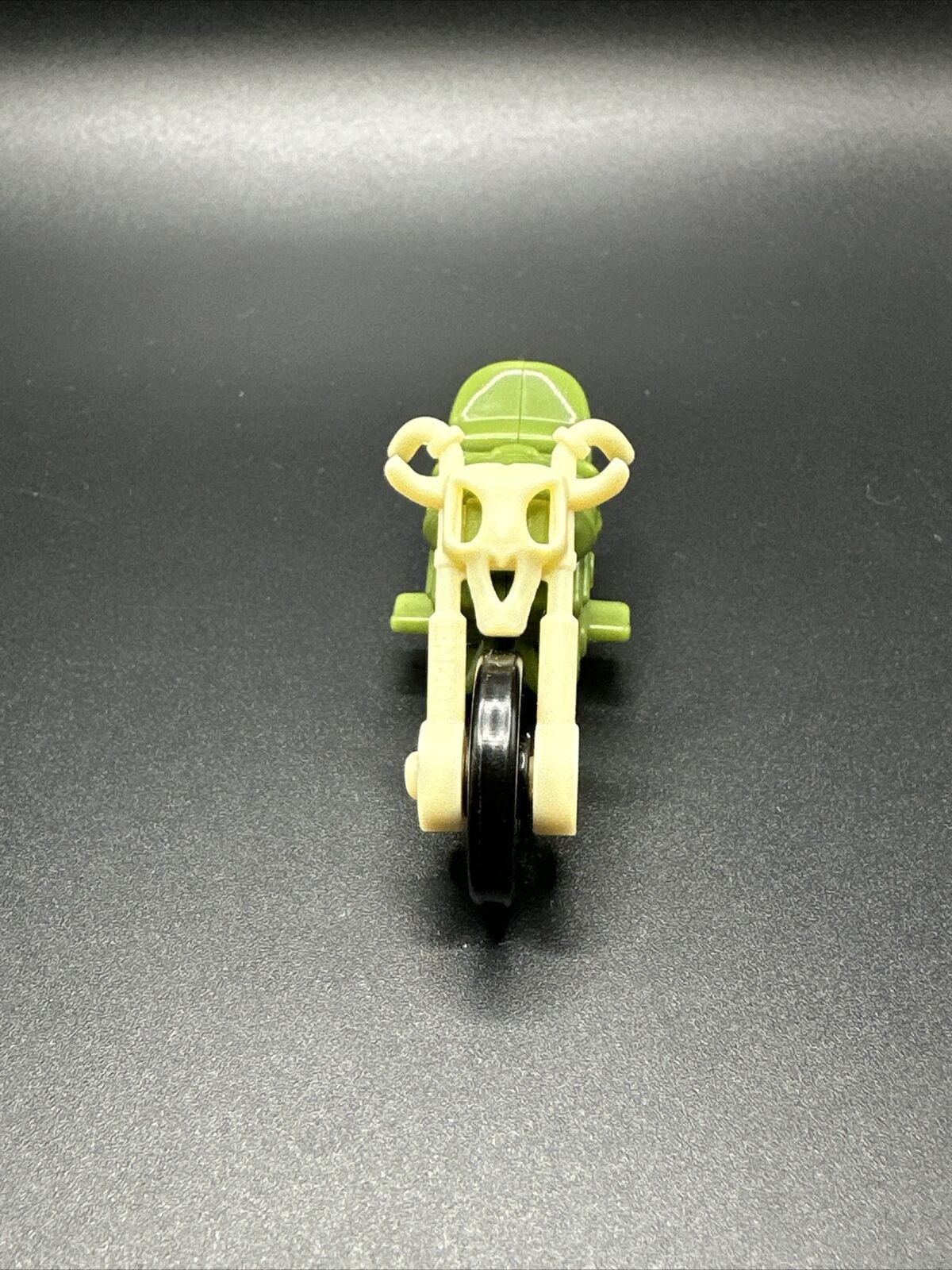 Vintage Plastic Miniature Motorcycle Pullback Novelty Toy Skeleton Design Works